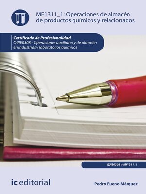 cover image of Operaciones de almacén de productos químicos y relacionados. QUIE0308